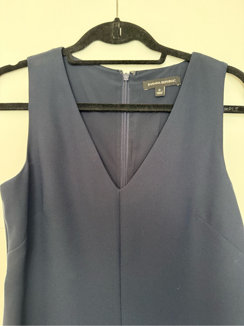 Banana republic Navy V-Neck Sleeveless Mini Dress - Picture 4 of 6